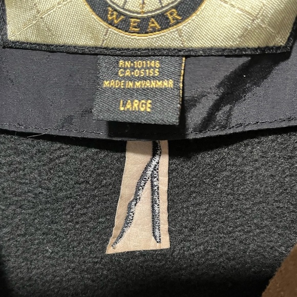 North End Pro Club Black Fleece Quarter-Zip Pullover - Size Large - Picture 14 of 16